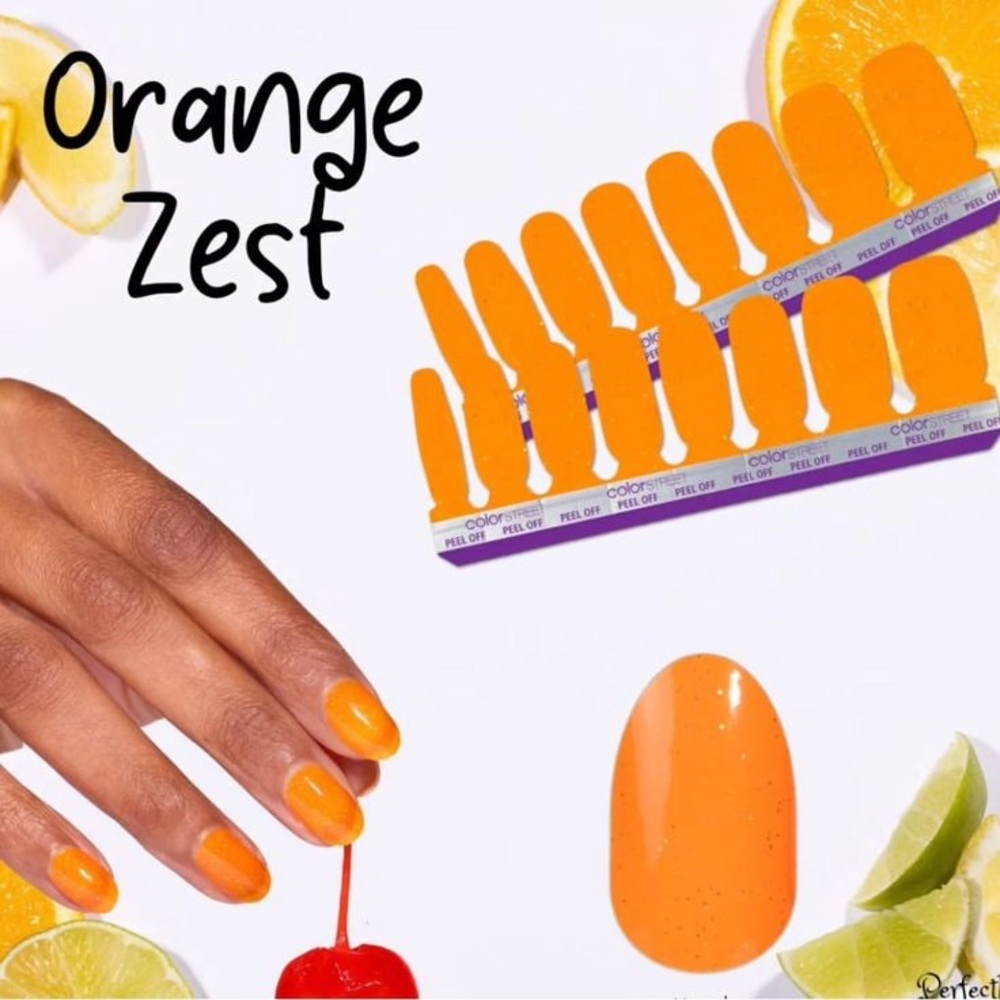 Color Street Nail Polish Strips: Orange Zest